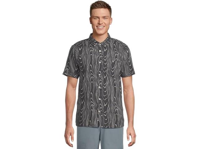 (取寄) チャビーズ メンズ ザ フォールト ライン ウィーブ フライデー Chubbies men The Fault Line (Resort Weave Friday Shirt) Black - Pattern Base (Plaids)