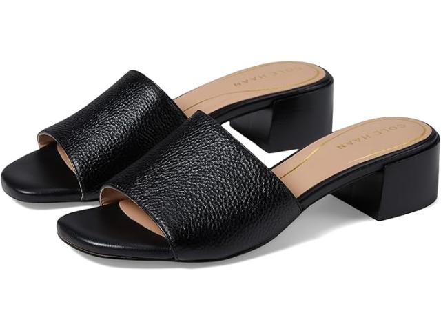 (取寄) コールハーン レディース カリ シングル バンド サンダル Cole Haan women Cole Haan Calli Single Band Sandal Black Leather