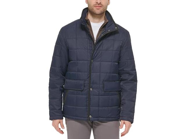 (取寄) コールハーン メンズ ボックス キルト ジャケット Cole Haan men Cole Haan Box Quilt Jacket Navy 1の通販は