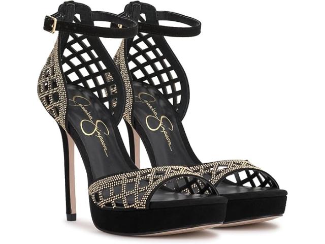 (取寄) ジェシカ シンプソン レディース エンベリッシュ プラットフォーム サンダル Jessica Simpson women Jessica Simpson Herora Embellished Platform Sandals Blackの通販は