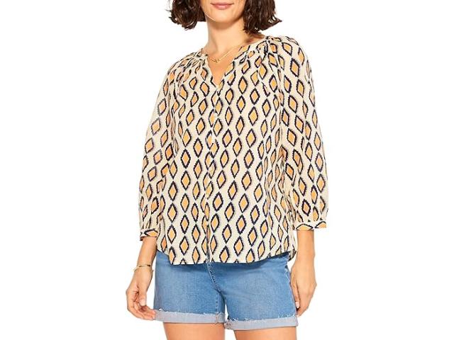 (取寄) ニックゾー レディース フォーリング ダイヤモンズ トップ NIC+ZOE women Falling Diamonds Top Orange Multiの通販は