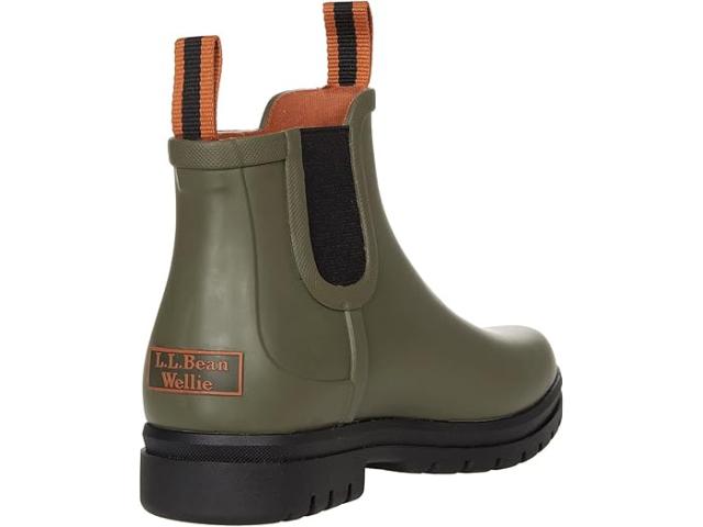 (取寄) エルエルビーン レディース ラギッド ウェリー チェルシー ブーツ L.L.Bean women Rugged Wellie Chelsea Boot Kelp Green/Black