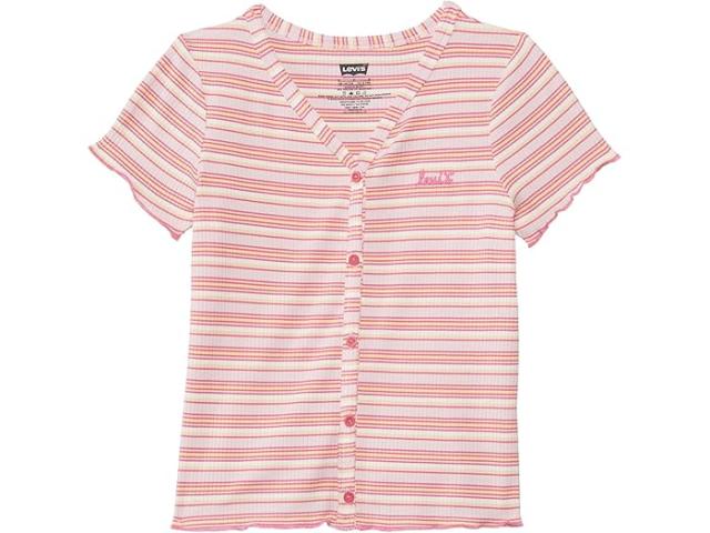 (取寄) リーバイス キッズ ガールズ リブ ニット トップ (ビッグ キッド) Levi's Kids girls Levi's Kids Rib Knit Top (Big Kid) Honey Suckleの通販は 10,310円