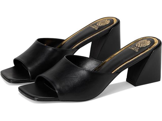 (取寄) ヴィンスカムート レディース サッシャ ブロック ヒール ミュール サンダル Vince Camuto women Sacha Block Heel Mule Sandal Black