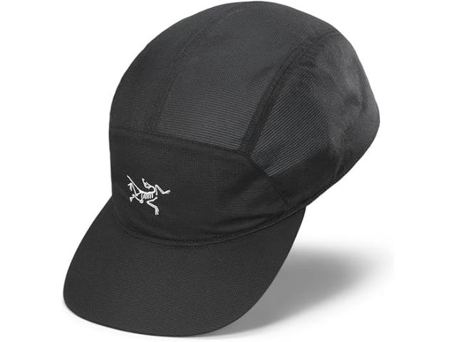 (取寄) アークテリクス エアリオス 5 パネル キャップ Arc'teryx Aerios 5 Panel Cap Black/Arctic Silk