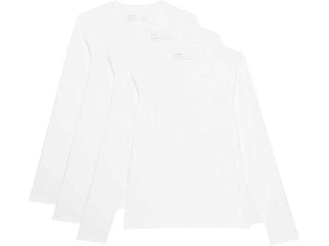 (取寄) パクト メンズ クール ストレッチ ロング スリーブ クルー アンダーシャツ 3-パック PACT men Cool Stretch Long Sleeve Crew Undershirt 3-Pack White