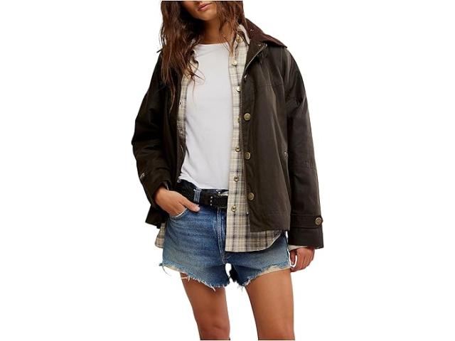 (取寄) フリーピープル レディース ウィー ザ フリー コリ ワックスド ジャケット Free People women We The Free Cori Waxed Jacket Olive