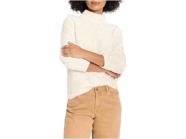 (取寄) ニックゾー レディース テクスチャー ダイヤモンズ セーター NIC+ZOE women Textured Diamonds Sweater Classic Cream