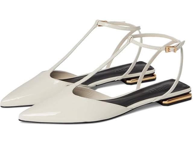 (取寄) シュッツ レディース アリュール T フラッツ Schutz women Allure T Flat Sugar White
