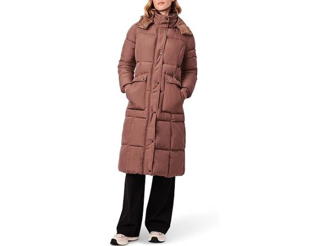 (取寄) ベルナルド ファッション レディース ヘビー パファー ウィズ シェルパ コンボ Bernardo Fashions women Bernardo Fashions Heavy Puffer with Sherpa Combo Peppercornの通販は