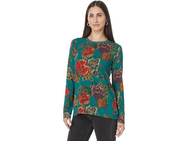 (取寄) ジョニー ワズ レディース ザ ジャニー フェーバリット ロング スリーブ クルー ネック ティー Johnny Was women Johnny Was The Janie Favorite Long Sleeve Crew Neck Tee Zinnia Meadowの通販は