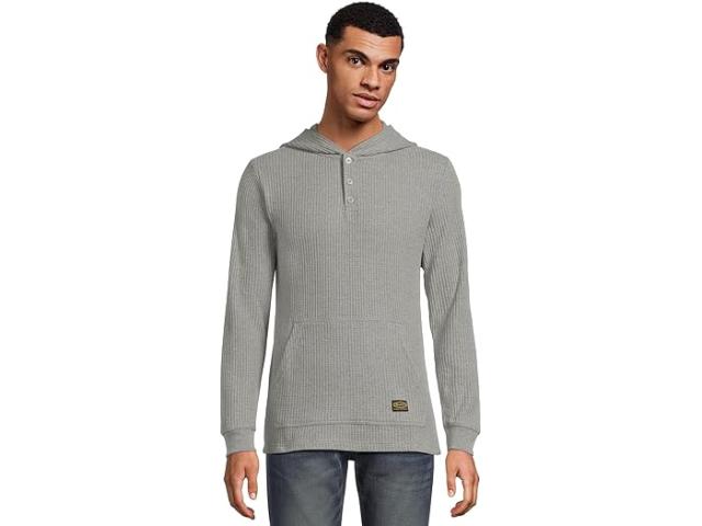 (取寄) ルーカ メンズ デイシフト サーマル フーデット ヘンリー RVCA men Dayshift Thermal Hooded Henley Grey Heather