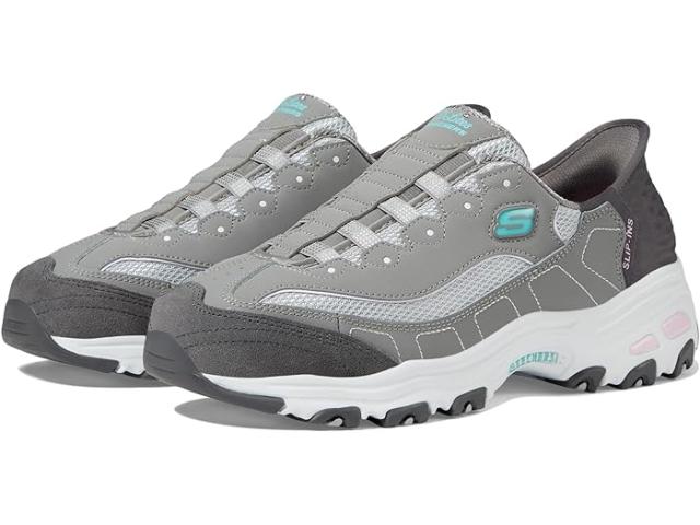 (取寄) スケッチャーズ レディース ハンズ フリー スリップ-インス ディーライツ SKECHERS women SKECHERS Hands Free Slip-Ins D'Lites Grey Light Pink