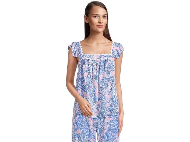 (取寄) リリー ピュリッツァー レディース スリーブレス トップ Lilly Pulitzer women Gyah Sleeveless Top Conch Shell Pink Up Scale