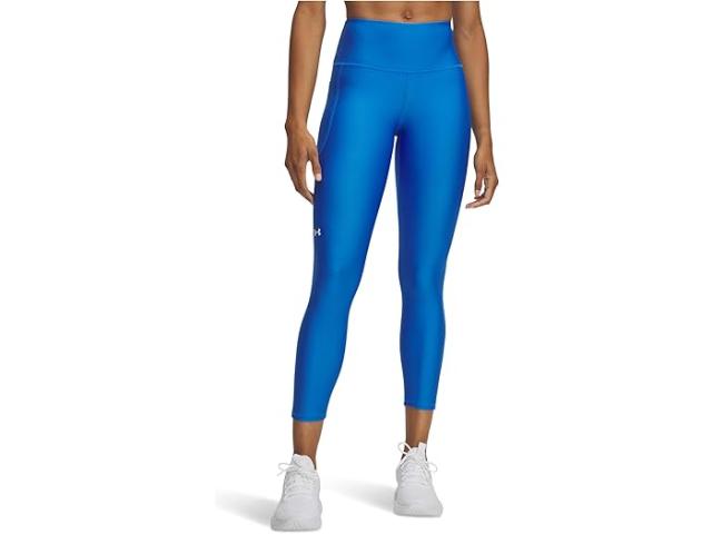 (取寄) アンダーアーマー レディース ヒートギア アーマー ハイウエスト アンクル レギングス Under Armour women HeatGear Armour High-Waisted Ankle Leggings Blue Atlantis/White