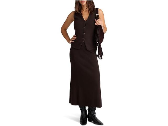 (取寄) メイドウェル レディース ロリマー ソリッド メリノ プル オン スリップ スカート Madewell women Lorimer Solid Merino Pull On Slip Skirt Molasses