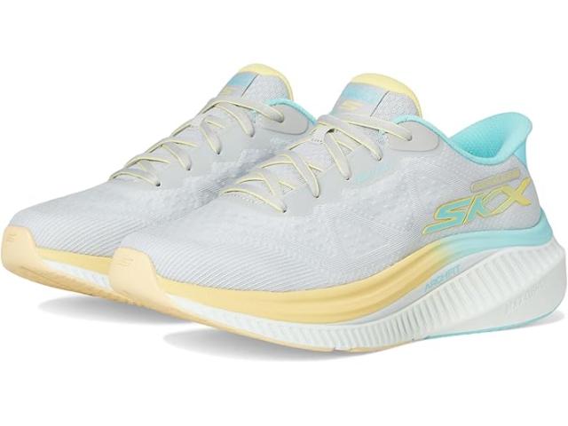 (取寄) スケッチャーズ パフォーマンス レディース マックス クッショニニグ アーチ フィット アリーナ ハンズ フリー スリップ-インス SKECHERS Performance women Max Cushioning Arch Fit Areena Hands Free Slip-Ins Gray/Aqua