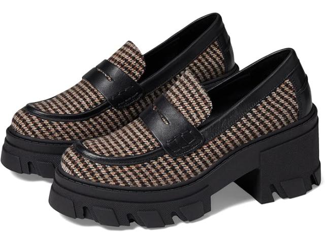 (取寄) スティーブマデン レディース ベス ヒールド ローファー Steve Madden women Beth Heeled Loafer Brown Plaidの通販は 21,683円