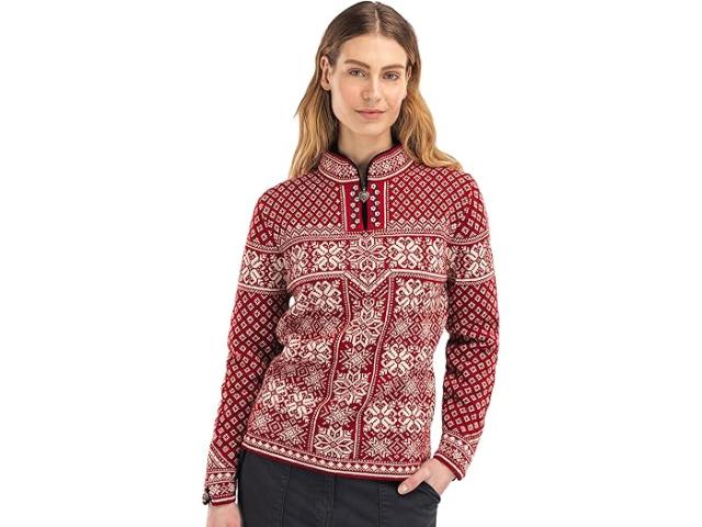 (取寄) ダーレオブノルウェー レディース ピース セーター Dale of Norway women Dale of Norway Peace Sweater Red Rose/Off-White