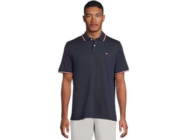 (取寄) ヴィンヤードヴァインズ メンズ エドガータウン ピケ ポロ Vineyard Vines men Edgartown Pique Polo Nautical Navy