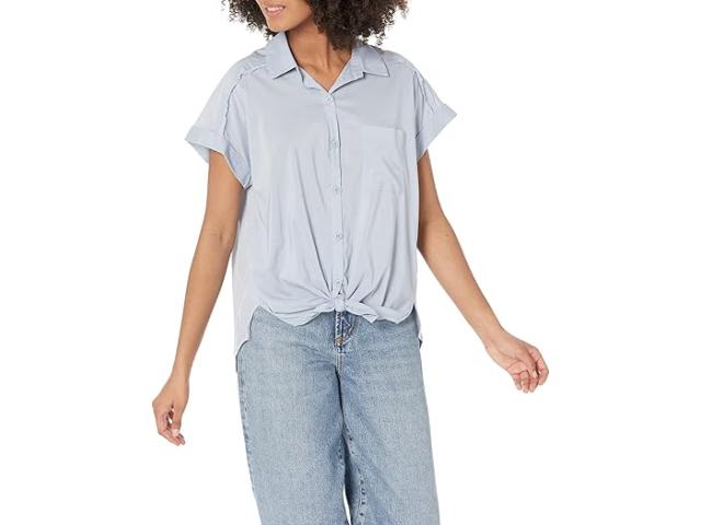 (取寄) スプレンディッド レディース ショート スリーブ ペイジ シャツ Splendid women Short Sleeve Paige Shirt Chicory