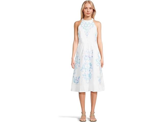 (取寄) リリー ピュリッツァー レディース ミディ ドレス Lilly Pulitzer women Gianne Midi Dress Resort White Gianne Dress Applique Layout