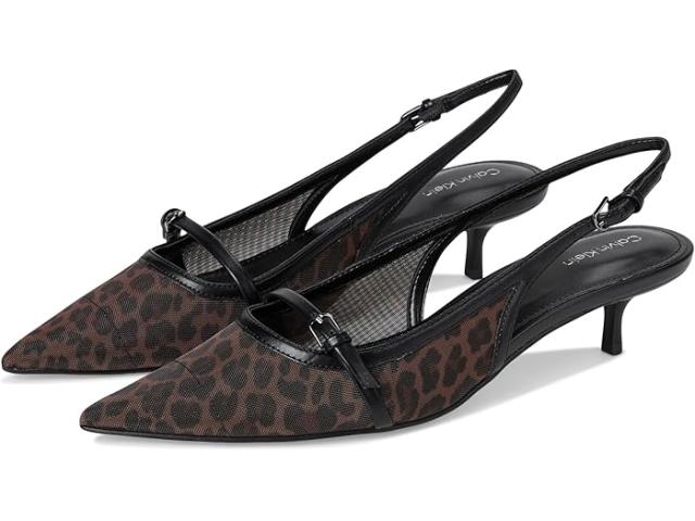 (取寄) カルバンクライン レディース    women Simira Dark Natural Leopard Multi
