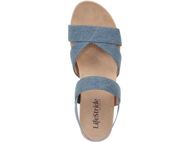 (取寄) ライフストライド レディース ストラップ ウェッジ サンダル Yung Strappy 取寄) ライフストライド レディース ストラップ ウェッジ サンダル