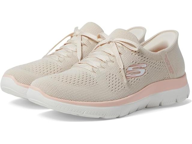 (取寄) スケッチャーズ レディース サミット ニュー デイリー ハンズ フリー スリップ-インス SKECHERS women SKECHERS Summit New Daily Hands Free Slip-Ins Natural Pink