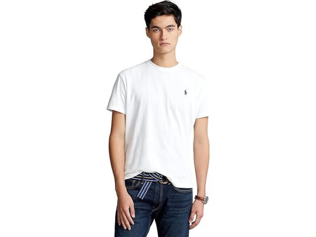(取寄) ラルフローレン メンズ クラシック フィット クルー T-シャツ Polo Ralph Lauren men Classic Fit Crew T-Shirt White