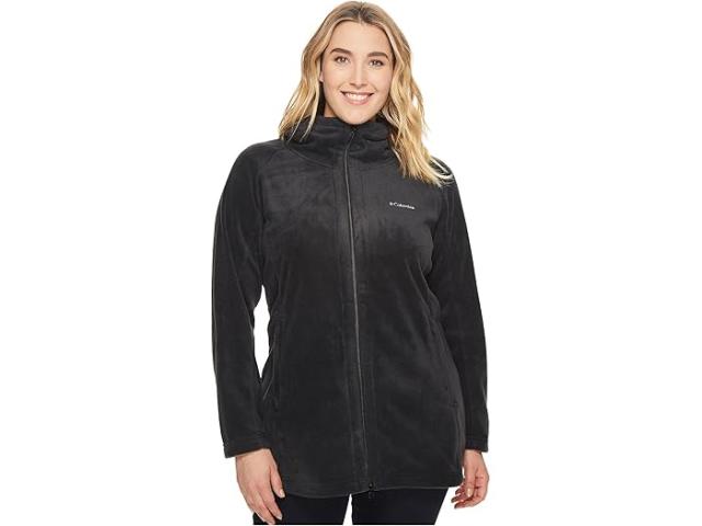 (取寄) コロンビア レディース プラス サイズ ベントン スプリングス リ ロング パーカー Columbia women Plus Size Benton Springs II Long Hoodie Black