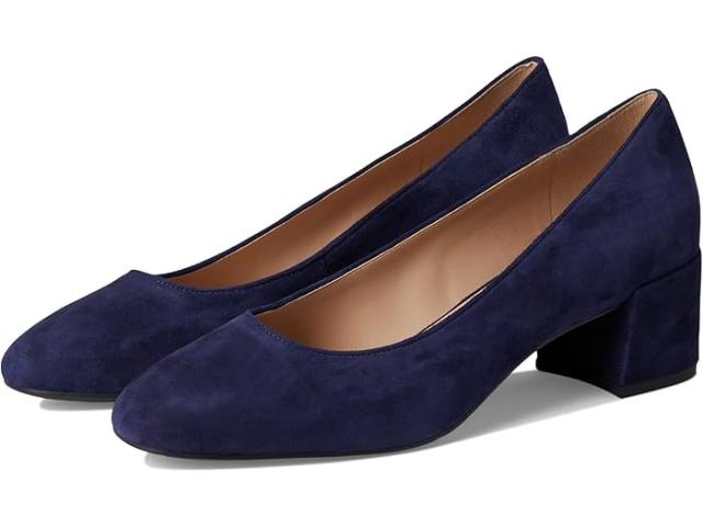 (取寄) コールハーン レディース ゴー-トゥ シェイラ ブロック ヒール ポンプ Cole Haan women Go-to Shayla Block Heel Pump Midnight Moon Suede