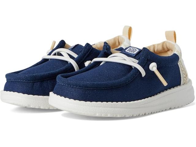 (取寄) ヘイデュードキッズ ボーイズ ウォーリー サマー リネン (トドラー) Hey Dude Kids boys Wally Summer Linen (Toddler) Sargasso Blue/Whiteの通販は 13,067円