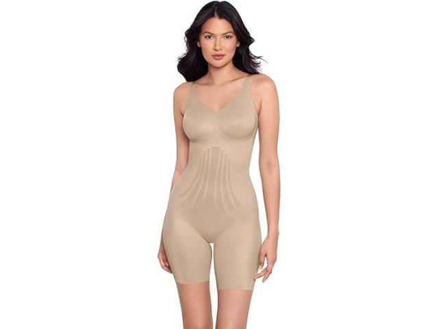 (取寄) ミラクルスーツ シェイプウェア レディース モダン タイ スリマー ボディスーツ Miraclesuit Shapewear women Modern Miracle Thigh Slimmer Bodysuit Warm Beige