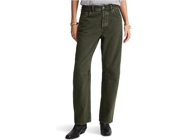 (取寄) メイドウェル レディース ダーテド ジーン イン モーシー アンバー Madewell women Darted Barrel-Leg Jean in Mossy Umber Mossy Umber