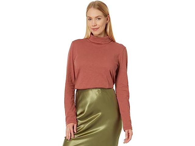(取寄) メイドウェル レディース ウィスパー コットン タートルネック Madewell women Madewell Whisper Cotton Turtleneck Weathered Brickの通販は 6,107円