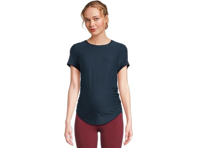 (取寄) ビヨンドヨガ レディース フェザーウェイト ワン アンド オンリー マタニティ ティー Beyond Yoga women Beyond Yoga Featherweight One And Only Maternity Tee Nocturnal Navy
