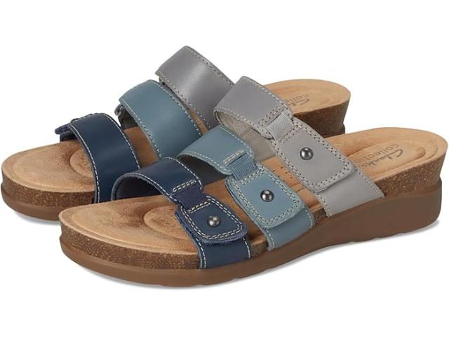 (取寄) クラークス レディース カレンヌ リリー Clarks women Calenne Lily Navy Multi Leather