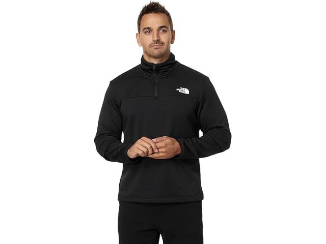 (取寄) ノースフェイス メンズ シーダー トレイル グリッド フリース 1/4 ジップ The North Face men The North Face Cedar Trail Grid Fleece 1/4 Zip TNF Black