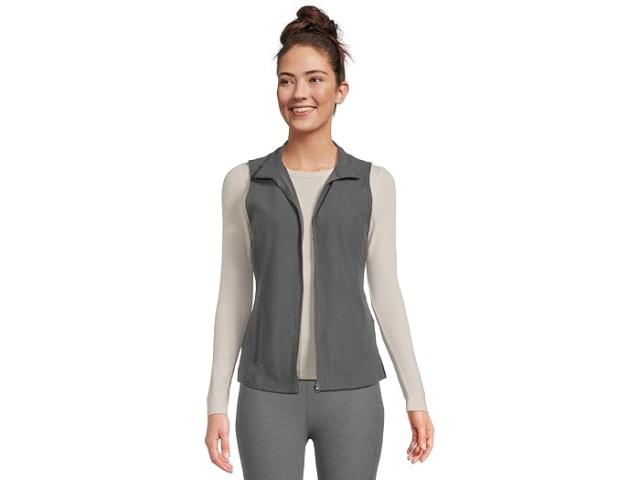 (取寄) ビヨンドヨガ レディース ベニス ジップ-フロント ベスト Beyond Yoga women Venice Zip-front Vest True Gray Heather