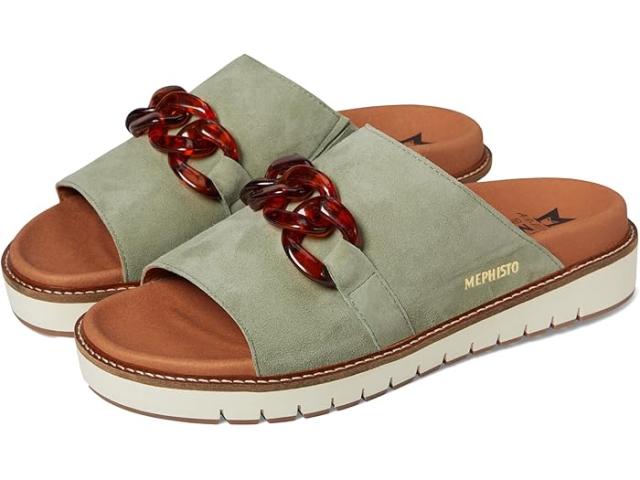 (取寄) メフィスト レディース ビバリー Mephisto women Beverley Light Khaki Velcalf Premium