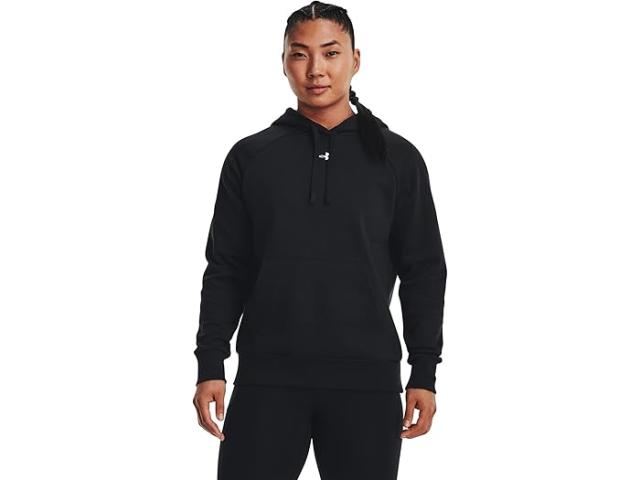 (取寄) アンダーアーマー レディース ライバル フリース ブーディ Under Armour women Under Armour Rival Fleece Hoodie Black/Whiteの通販は