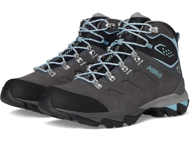 (取寄) アゾロ レディース アカディア ミッド Lth Gtx バニオン Asolo women Acadia Mid Lth GTX Bunion Graphite/Sky Blue