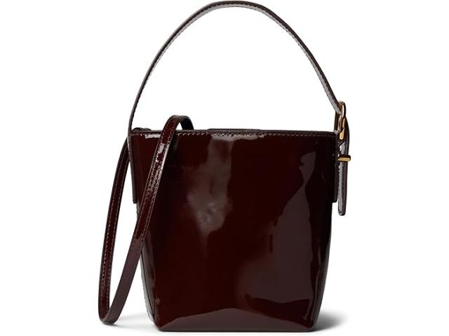 (取寄) メイドウェル レディース エッセンシャル ミクロ バケット クラウディ パテント Madewell women Essentials Micro Bucket Cloudy Patent Dark Plumの通販は 27,314円