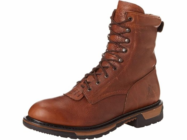 (取寄) ロッキー メンズ ウェスタン オリジナル ライド 8 ウォータープルーフ ソフト トゥ Rocky men Rocky Western Original Ride 8" Waterproof Soft Toe Tanの通販は