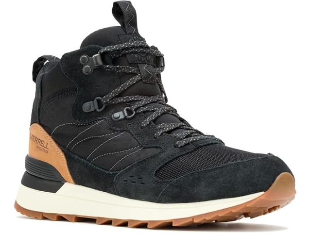 (取寄) メレル メンズ アルパイン 83 スニーカー リクラフト ミッド ウォータープルーフ Merrell men Alpine 83 Sneaker Recraft Mid Waterproof Black