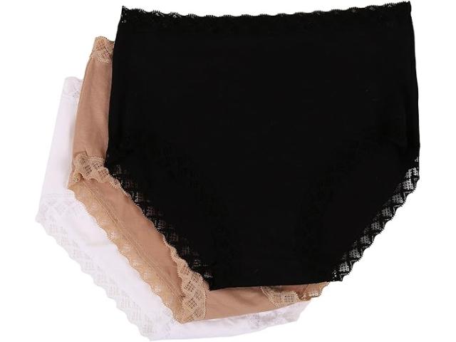 (取寄) ナトリ レディース ブリス フル ブリーフ 3-パック Natori women Natori Bliss Full Brief 3-Pack Black/Cafe/White