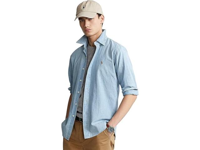 (取寄) ラルフローレン メンズ シャンブレー スポーツ シャツ Polo Ralph Lauren men Polo Ralph Lauren Chambray Sport Shirt Chambray