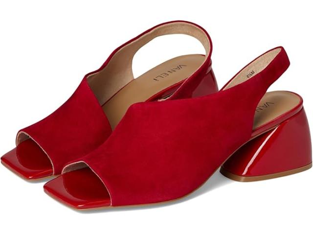 (取寄) ヴァネリ レディース  Vaneli women Molke Red Suede/Patent