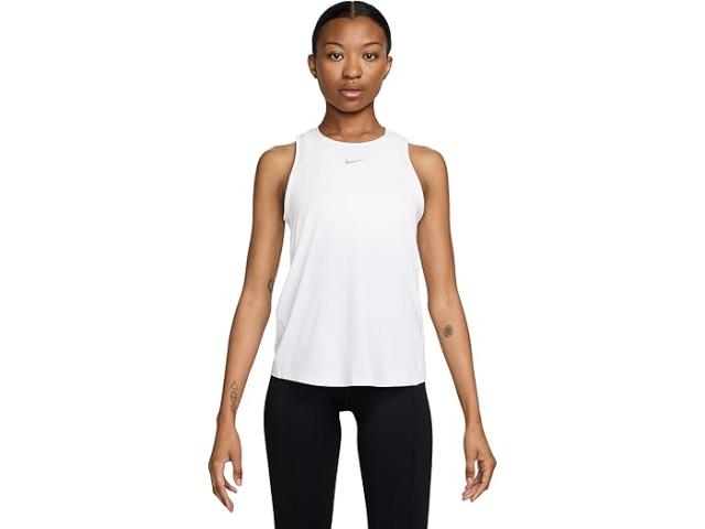 (取寄) ナイキ レディース ワン クラシック ドライ-フィット タンク トップ Nike women One Classic Dri-FIT Tank Top White/Black